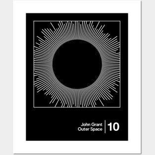 John Grant - Outer Space / Minimalist Style Graphic Artwork Design Posters and Art